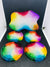 Rainbow resin coasters
